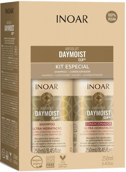 Inoar day Moist Duo - Набір "Абсолютне зволоження" після кератину-ботоксу