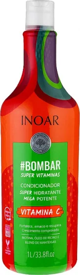 Inoar Bombar - Безсульфатний кондиціонер вітамін С для росту волосся