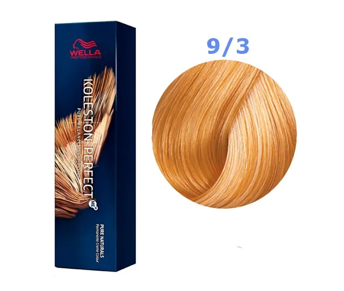 Фарба для волосся Wella Koleston Perfect № 9/3 (золотистий дуже світлий блондин) - rich naturals (0003526)