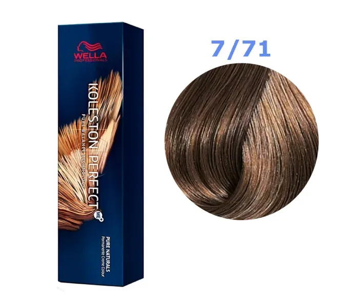 Фарба для волосся Wella Koleston Perfect № 7/71 (бурштинова куниця) - deep browns (0003560)