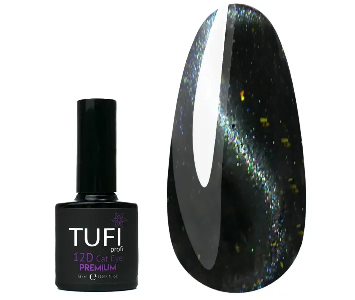 Гель-лак TUFI Profi Premium Cat Eye 12D №08 - чумацький шлях, 8 мл (0089458)