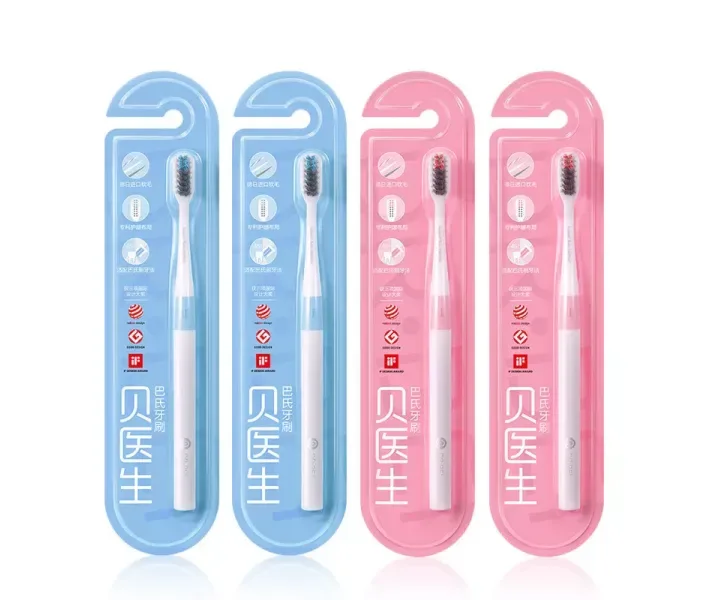 Набір зубних щіток DR.BEI BASS Toothbrush 4pcs