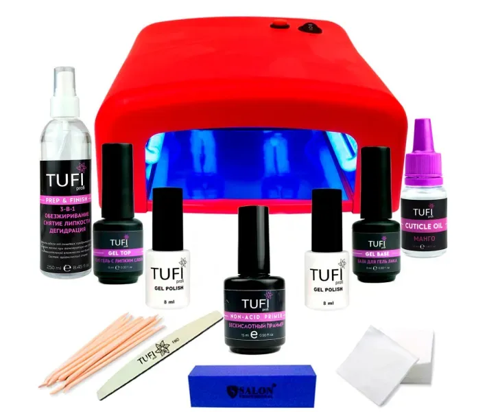 Набор для гель-лака TUFI Profi Lux (c УФ лампой) (0062800)