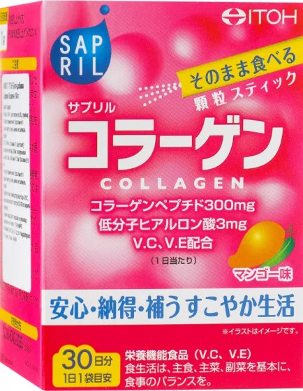 Itoh Sapril Collagen - Харчова добавка "Саприл Колаген" зі смаком манго
