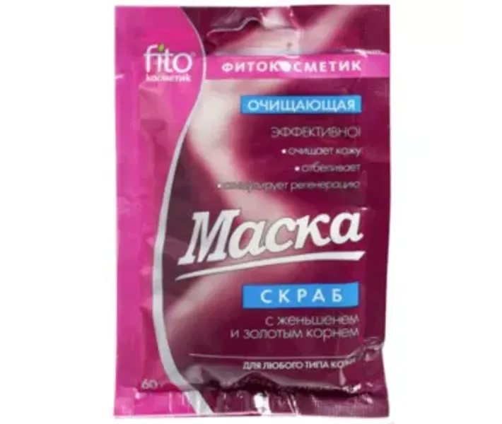 Маска Фітокосметик "Скраб з женшенем" 100 г (1250477461)