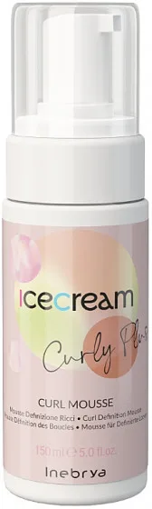 Мус для укладання кучерявого волосся Ice Cream Pro-Volume Mousse Conditioner Inebrya, 150 мл