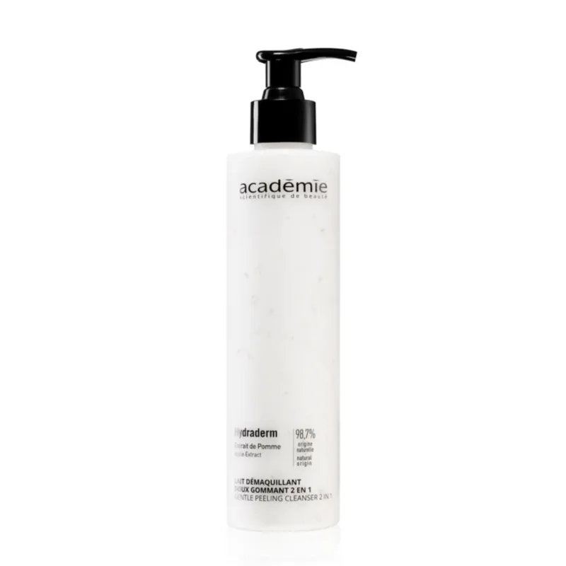 Очищаючий м'який пілінг для обличчя з екстрактом яблука Gentle Peeling Cleanser 2 In 1 Academie, 200 мл