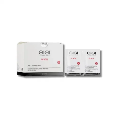 Gigi Acnon Triple Acid Rapid Wipes Вологі серветки з комплексом кислот для швидкого очищення та лікування акне, 30 шт
