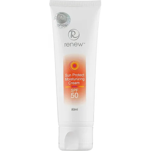 Зволожувальний сонцезахисний крем SPF-50 Sun Protect Moisturizing Cream SPF-50 Renew, 80 мл