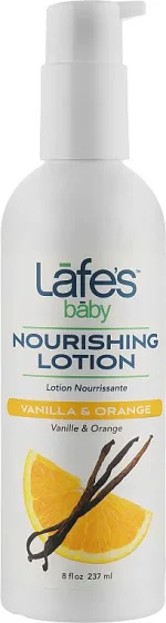 Lafe's Baby Nourishing Lotion Vanilla & Orange - Поживний дитячий лосьйон "Ваніль та апельсин"