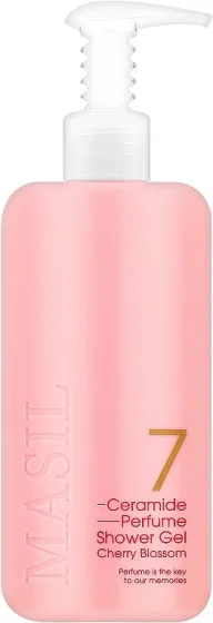 Гель для душу з керамідами з ароматом квітучої вишні Masil 7 Ceramide Perfume Shower Gel Cherry Blossom