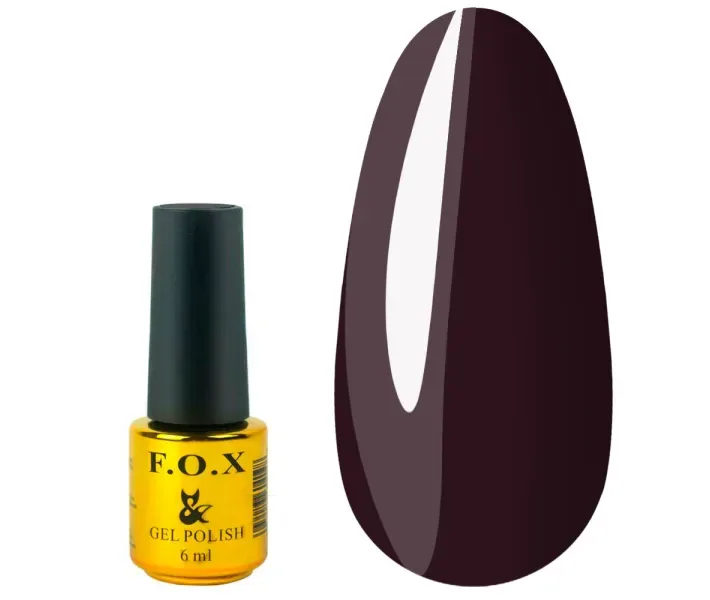 Гель-лак F.O.X Pigment №102 - глибокий темно-бордовий, 6 мл (0064112)