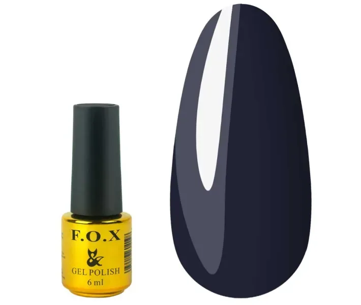 Гель-лак F.O.X Pigment №191 - чорний з синім відливом, 6 мл (0057841)