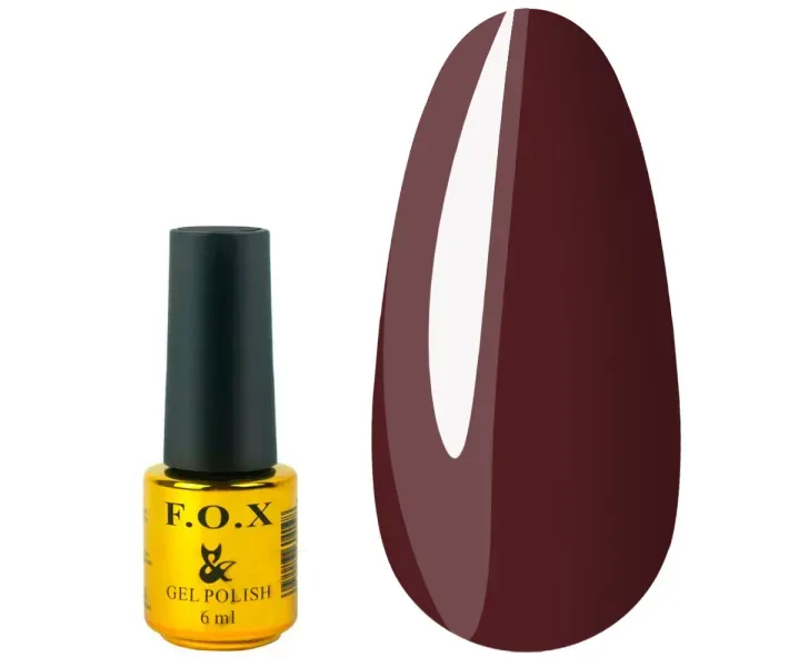 Гель-лак F.O.X Pigment №091 - темний червоно-коричневий, 6 мл (0064111)