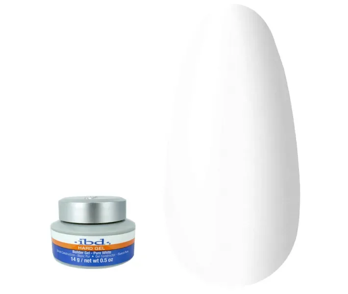 Гель IBD конструирующий UV Builder Gel Pure White - белый, 14 гр (0062803)