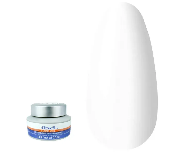 Гель IBD конструирующий UV/LED Builder Gel Intense White - белый, 14 гр (0050035)