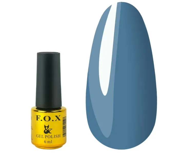 Гель-лак F.O.X Pigment №092 - сіро-блакитний, 6 мл (0056429)