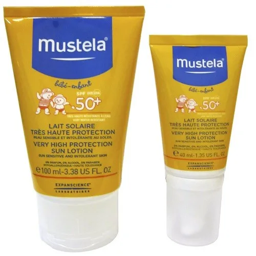 Mustela Very High Protection Sun Lotion - Сонцезахисний лосьйон з високим рівнем захисту SPF50 +
