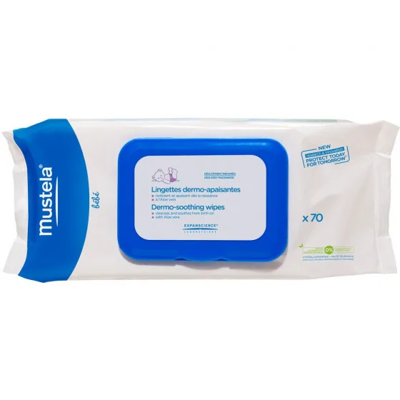 Mustela Dermo-soothing Wipes - Серветки для тіла