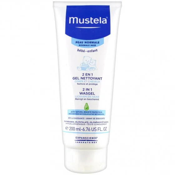 Mustela 2 in 1 Cleasing Gel - Очищуючий гель для волосся і тіла 2 в 1