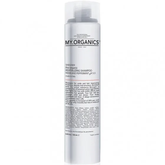 My.Organics The Organic Revitalizing shampoo - Шампунь для стимуляції зростання для відновлення зростання і густоти тонкого волосся, яке втратили щільність