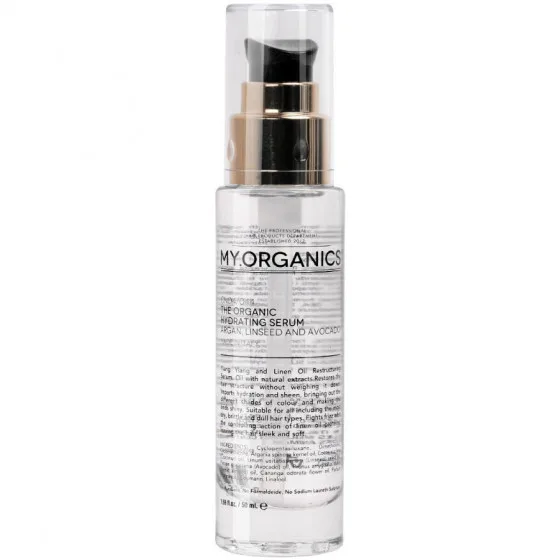 My.Organics Hydrating Serum - Зволожуюча, відновлююча структуру волосся сироватка для ламкого і тьмяного волосся