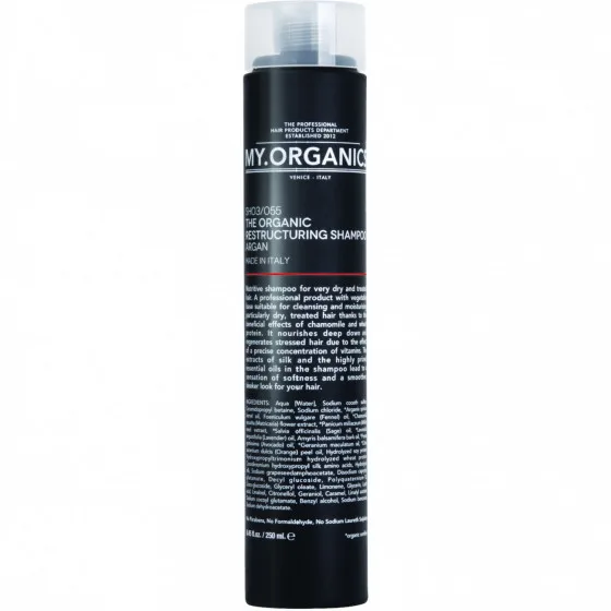 My.Organics Restructuring Shampoo - Відновлюючий, поживний шампунь для дуже сухого, фарбованого і пошкодженого волосся