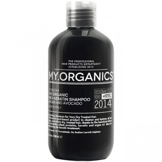 My.Organics Pro-Keratine Shampoo - Шампунь для інтенсивного відновлення та підтримання кератинового лікування