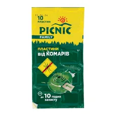 Пластини PICNIC Family від комарів №10