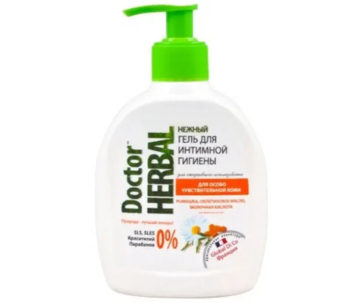Гель для інтимної гігієни Doctor Herbal "Ромашка і масло обліпихи" 300 мл (4820091144003)