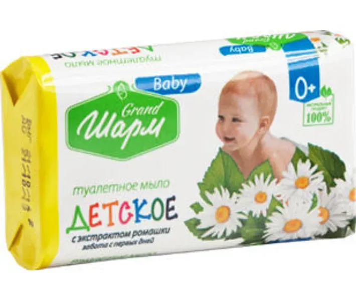Дитяче мило тверде Grand Шарм з екстрактом ромашки 70 г (4820195500729)