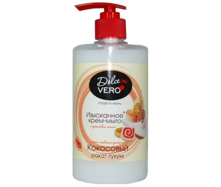 Dolce Vero Мило Дозаторне Кокосовий Рахат-лукум 500 мл (4820091145574)