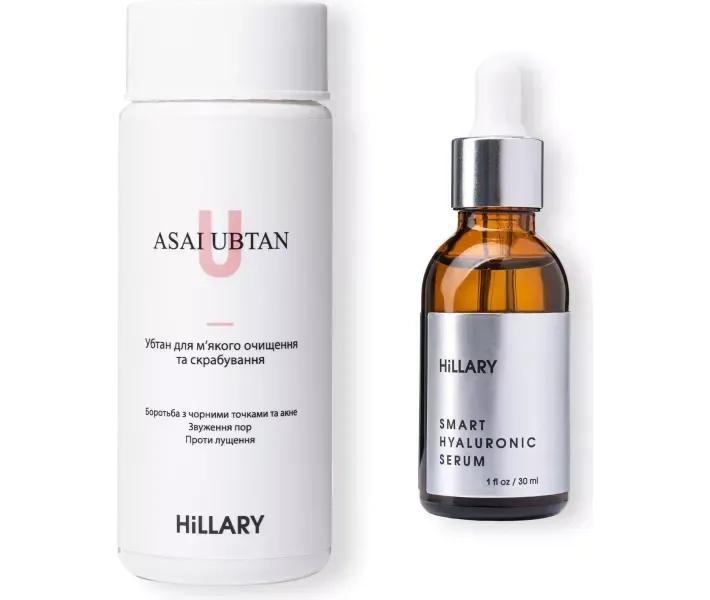 Убтан Hillary ASAI UBTAN, 50 г + Гіалуронова сироватка Hillary Smart Hyaluronic, 30 мл