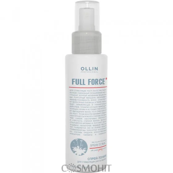 OLLIN Full Force Hair Growth Stimulating Spray-Tonic - Спрей-тонік для стимуляції росту волосся з екстрактом женьшеню