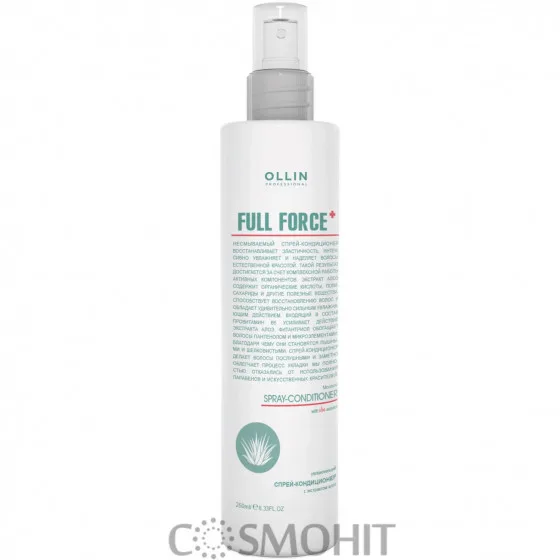 OLLIN Full Force Moisturizing Spray Conditioner - Зволожуючий спрей-кондиціонер з екстрактом алое