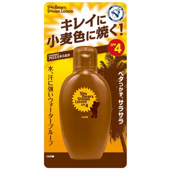 Зволожуючий лосьйон для засмаги Omi Brotherhood Menturm Sun Bears Suntan Lotion SPF4 100 мл