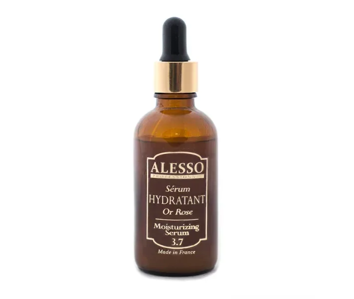 Сироватка для обличчя ALESSO Pink Gold Moisturizing Serum 3.7 для сухої і зневодненої шкіри 50мл
