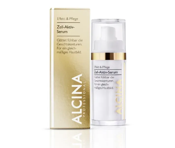 Сироватка для обличчя ALCINA Active Cell Serum антивікова для корекції зморшок з пептидами 30мл