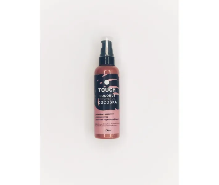 Кокосове масло Touch для тіла з шіммери, полуниця 100ml