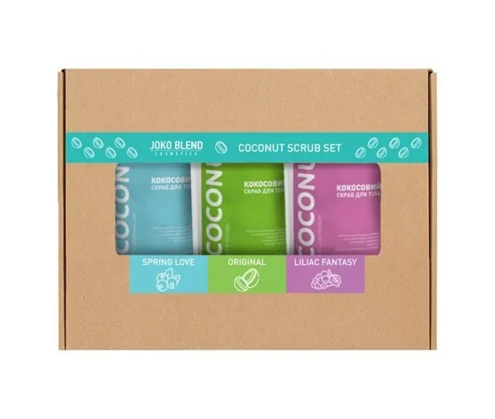 Набір Coconut Body Scrub Joko Blend Set of 3