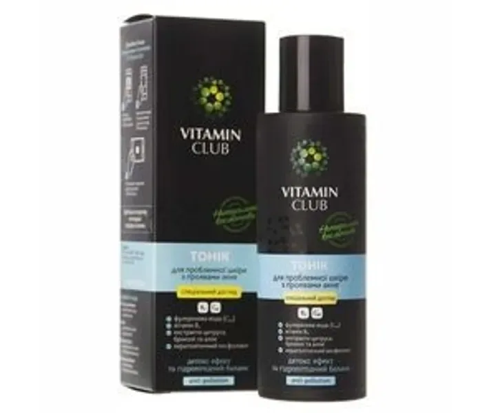 Тонік для проблемної шкіри Vitamin Club з проявами акне 150ml