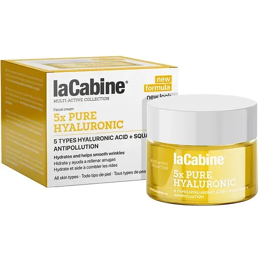 Зволожувальний крем проти зморшок La Cabine 5xPure Hyaluronic з 5 гіалуроновими кислотами 50 мл