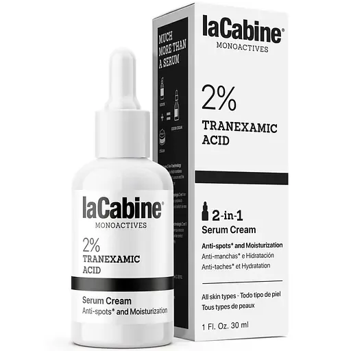 Зволожувальна крем-сироватка для обличчя 2-в-1 La Cabine 2% Tranexamic Acid проти пігментних плям 30 мл