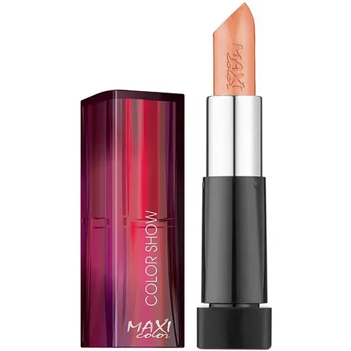 Помада для губ Maxi Color Color Show відтінок 01 (Персиковий сяючий) 4.2 г