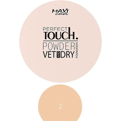 Пудра Maxi Color Perfect Touch Vet and Dry тон 02 Мушля 10 г