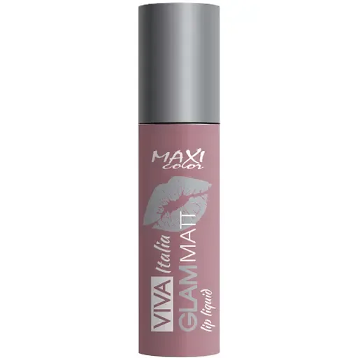 Рідка матова помада Maxi Color Viva liquid Glam Matt відтінок 01 (Насичена карамель) 5 г