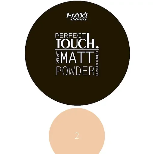 Пудра Maxi Color Perfect Touch Matt Powder тон 02 Карамельний беж 10 г