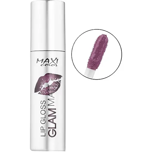 Рідка матова помада Maxi Color Lip Gloss Glam Matt відтінок 07 (Нічна орхідея) 4.5 мл