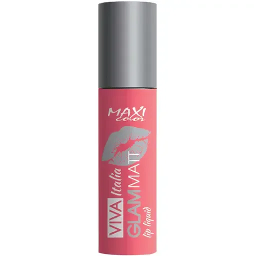 Рідка матова помада Maxi Color Viva liquid Glam Matt відтінок 04 (Персикова насолода) 5 г