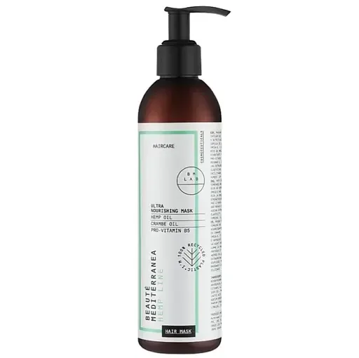 Відновлююча маска-кондиціонер для волосся Beaute Mediterranea Hemp Line Hair Mask Ultra Nourished Hair 300 мл